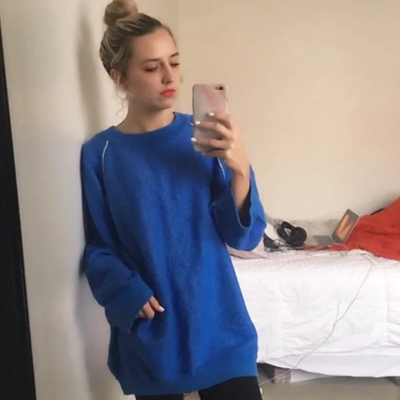 Free People oversized cotton sweater Oversized - Picture 1 of 8